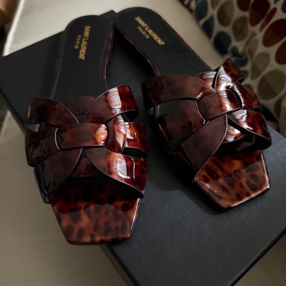 Saint Laurent Tribute Sandals - Picture 4 of 7